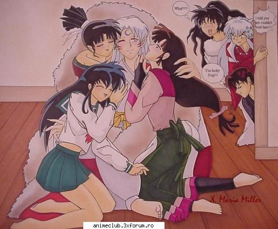 inuyasha! deci... uitati-va fetzele lui inuyasha, miroku naraku!